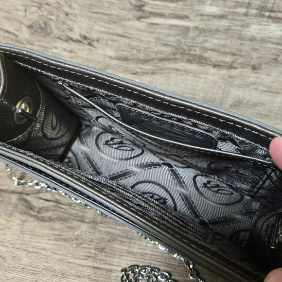 Brighton Star Glam Snappy Flap Mini Bag Crossbody Purse Clutch Studded Jeweled - Picture 8 of 15